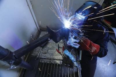 Welding sparks